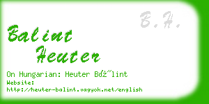 balint heuter business card